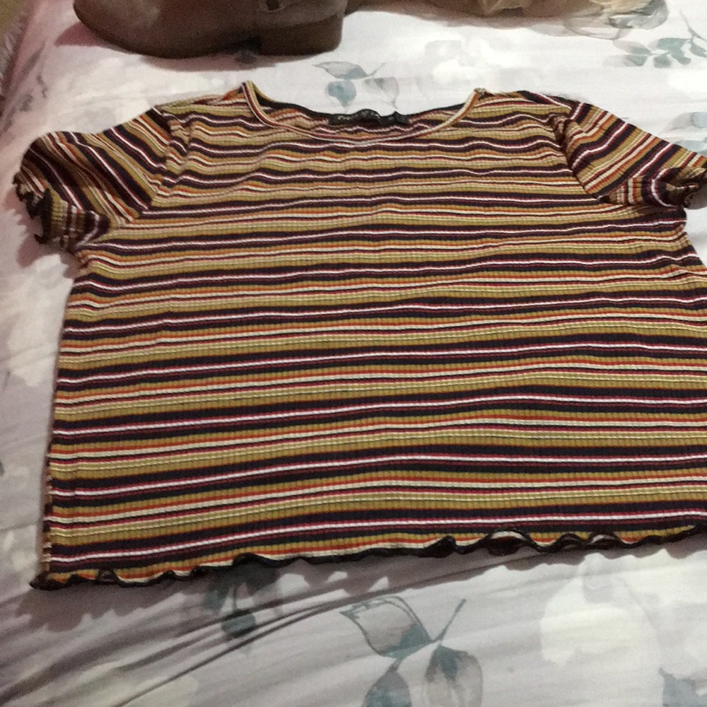 Striped crop top